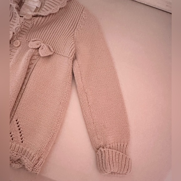 Savannah girl’s button up sweater cardigan size 3T / beige - Picture 4 of 6
